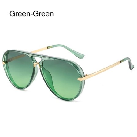 Top Bar Solbriller Shades Gradient Solbriller GRØNN-GRØNN