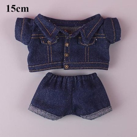 Docka jeansjacka kostym docka kläder 2 2