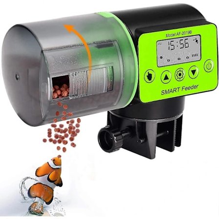Automatic Fish Feeder, Moisture Proof Electric Fish Food Dispenser, Aquarium Feeder, Food Dispenser for Vacations and Weekends