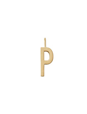 Design Letters Letter For Initial Necklace A-Z (18K Gold-Plated) - Gold - 16 MM