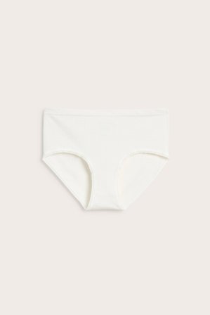 Kappahl | Seamless hipstertruse med struktur | Hvit
