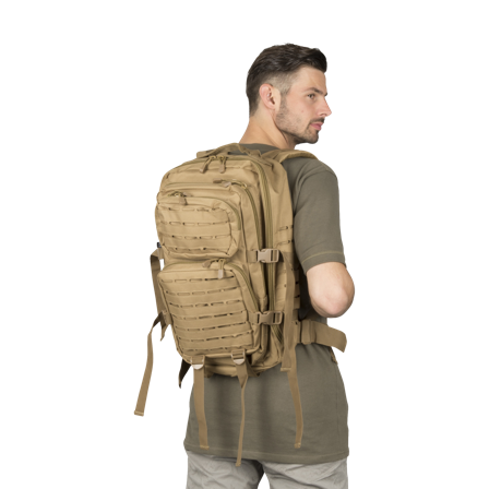 Reppu Brandit US Cooper Lasercut Large 40L Kamelinruskea