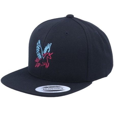 Unicorns - Svart snapback Keps - Neon Summer Unicorn Black Snapback @ Hatstore