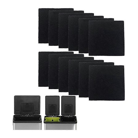 12-pack Ersättningsfilter för luktabsorption för soptunna, Aktivt kol deodoriserare