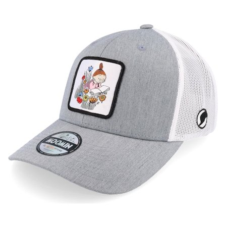 Moomin - Grey trucker Czapka Z Daszkiem - Mymble Reading Grey/White Trucker @ Hatstore
