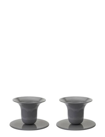 The Bell Candlestick - 2 Pack Home Decoration Candlesticks & Tealight Holders Candlesticks Grå Kunstindustrien