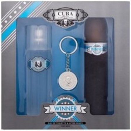 Cuba - Winner Dárková sada EDT 100 ml, After Shave ( voda po holení ) 100 ml a přívěšek 100ml