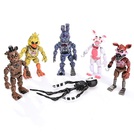 FNAF Action Figurer Legetøj Dukker Nightmare Five Nights at Freddy's Spil Børnegave[D]