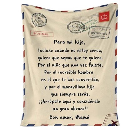 Premium Tæppe til Min Datter/Søn Holdbart Høj Kvalitet Komfortabel Flannel Tæppe til Hjemmet