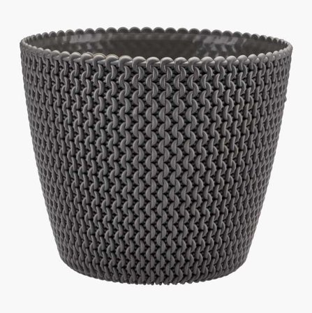 Svart plastkruka Ø15 5 cm - Biltema