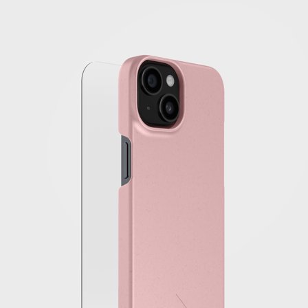 Dusty Pink Phone Case & Screen Protection Bundle | agood, iPhone 14