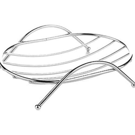 Trendy rektangulær såpeskål i rustfritt stål med ellipse for kjøkken, dusj, nyttig og attraktiv