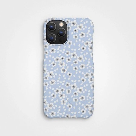 Compostable Mobile Case Midsummer Meadow Periwinkle | agood company, iPhone 12 Pro Max