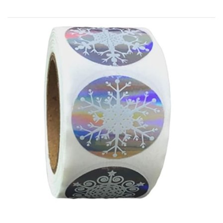 Snöflinga Stickers Etiketter Kuvert Seal