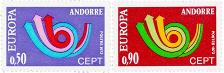 Fransk Andorra 1973 - YT 226/227 - Postfrisk