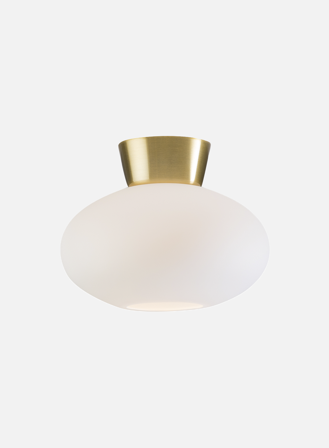 Bullo taklampe - messing/opal