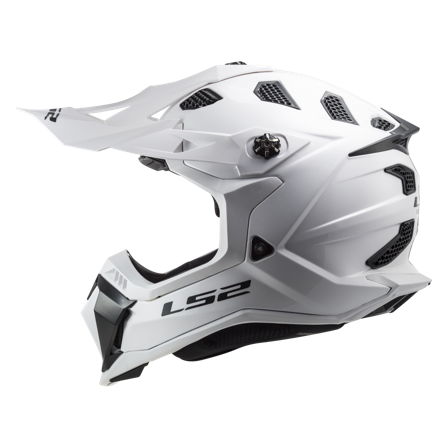 Casco MX LS2 MX700 Subverter Evo II Blanco sólido brillante M