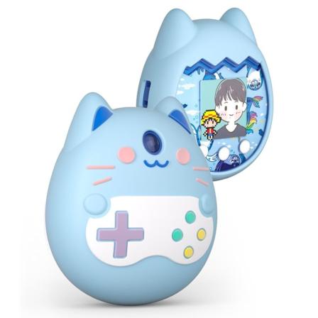 Virtuelt elektronisk kjæledyrdeksel Spillmaskinbeskyttelse for Tamagotchi Pix blue