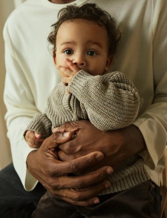 name it Nbmnorman Ls Knit Card - Beige - 68