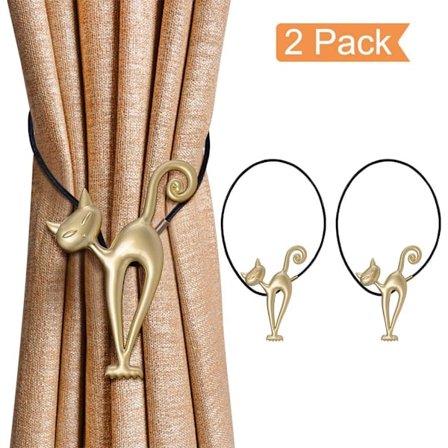 Magnetiske Gardinbindere Kreative Kat Gardinbindere Metal