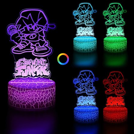 FN-AF Five Night -pelin valo 3D-illuusiolamppu kaukosäätimellä