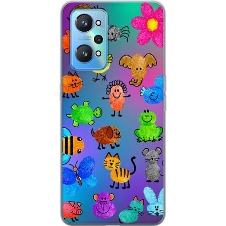 Yhteensopiva Puhelinkuori Realme GT Neo2 Little Scribble Friends