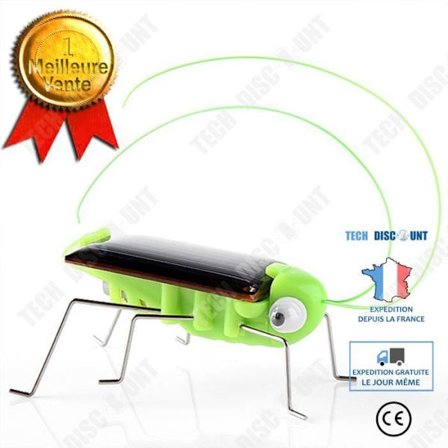 Utbildningsleksak - TECH DISCOUNT - Solsprångande Gräshoppa - Solenergi - Barn 4-6 år - Hållbar plast