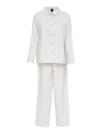 Pilen Yarndyed Flannel Pyjamas Pyjamas Nattøj White Høie Of Scandinavia