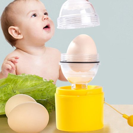 Egg Scrambler Hand Egg Shaker Mixer Gula Äggvita Mix Tool