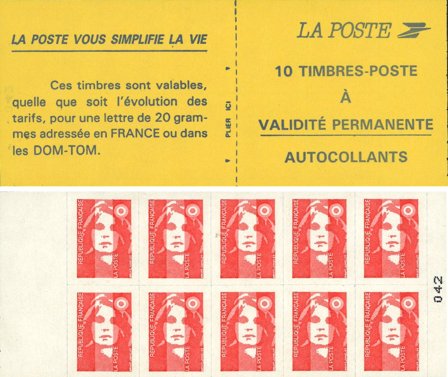 Frankrig 1993 - Frimærkehæfte YT 2807-C2 - Postfrisk