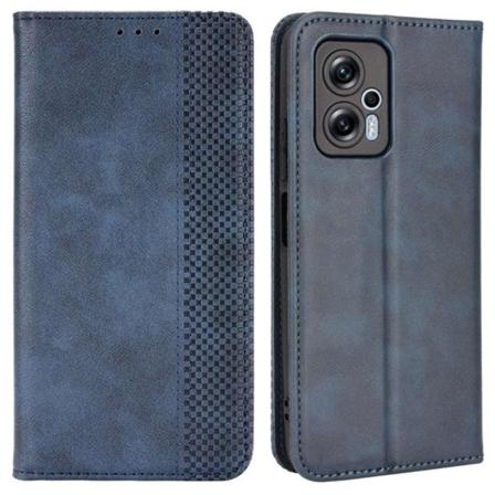 Bofink Vintage Xiaomi Poco X4 Gt / 11t Pro Plus / 11t Pro Nahkakotelo - Sininen Blue