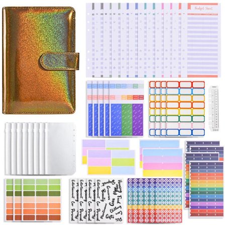 Budget Binder Money Organizer til Kontant GULD