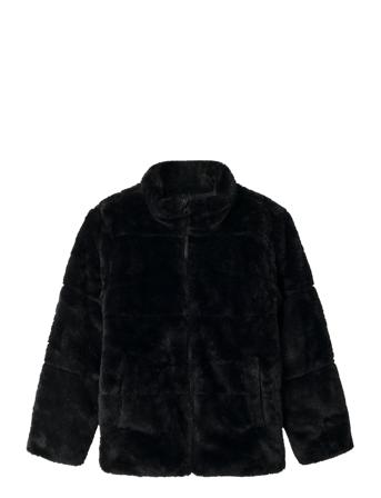 Nkfmila Faux Fur Jacket Pb Name It Black