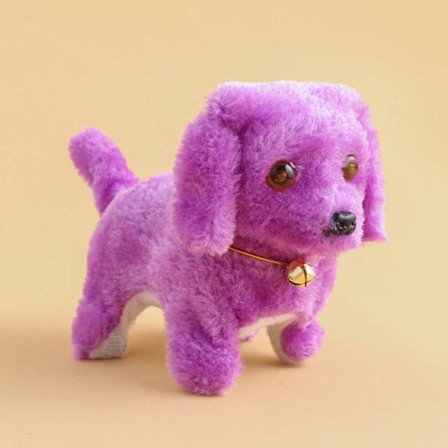 Söt Walking Barking Toy Rolig Elektrisk Kort Floss Elektrisk Flytthund Barn Barnleksaker
