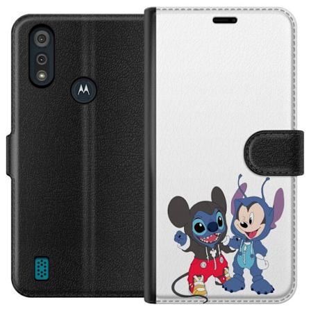 Motorola Moto E6i Tegnebogsetui Stitch Mickey Mouse