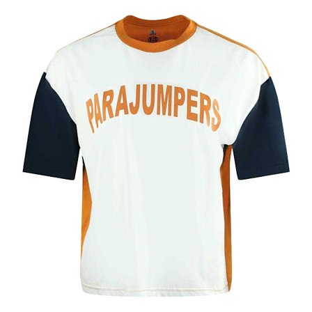 Parajumpers Dam/Flickor Färgblock Logo Boxy T-Shirt S Vit