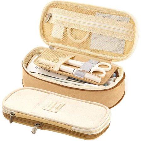 Large Capacity Pencil Case Storage Pouch School Supplies Pen Pencil Bag