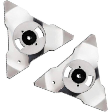 2-pak Udskiftningsblade til Robomow Robotplæneklipper RS TS MS RC TC MC Modeller Rustfrit Stål - ZCL1867
