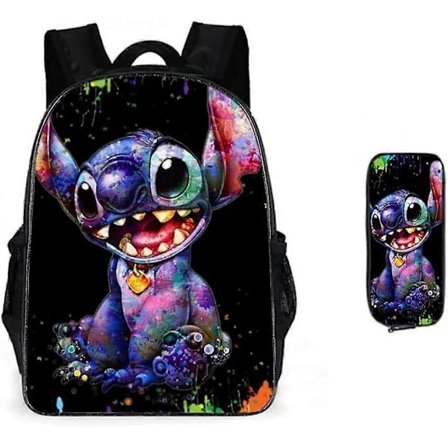 Tegneserie søt studentryggsekk+pennal, mannlig og kvinnelig turryggsekk, studentryggsekk, barneryggsekk og pennal