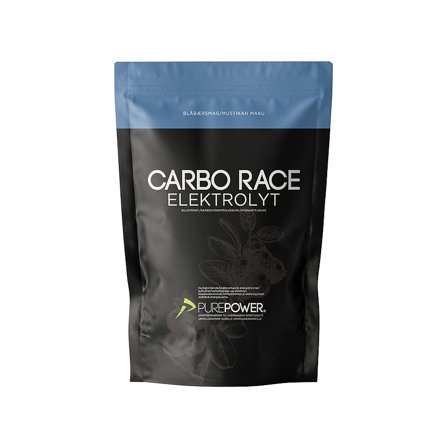PurePower Carbo Race Electrolyte 1 kg Blåbær, Sport & Velvære, Protein & Energi, Elektrolytter