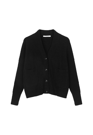 Sibin Linnebjerg Vilma Cardigan Stickat Dam Svart L