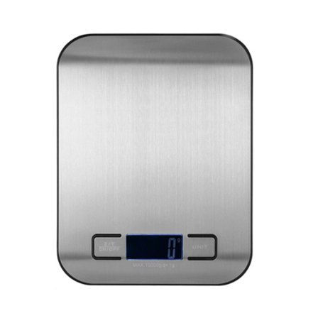 Bærbar Digital Madvægt Mini Køkkenvægt Høj Nøjagtighed 10 kg 22 lb Sort