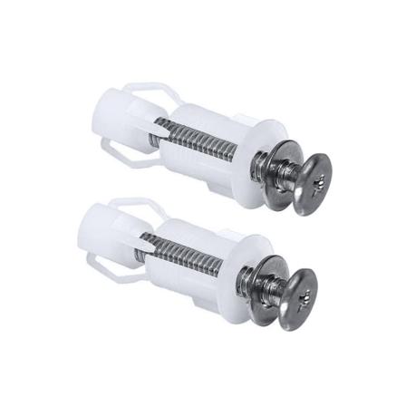 2st Lock Pannfixering WC Blindhålsmonteringssatser Universal badrumstillbehör Ersättningsfixering