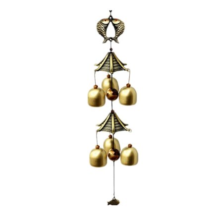 Klassiske bronze vindspil, retro bronze klokker, tilføj en charmerende atmosfære til gården, slap af og vejled inspiration