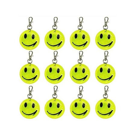 4-PAK Reflekterende Smiley Gul