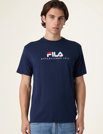 FILA Valsera Regular Logo T-Shirt - Navy - M