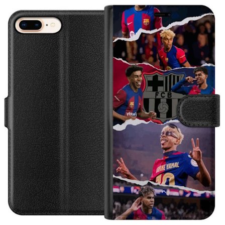 Kompatibelt Plånboksfodral till Apple Apple iPhone 8 Plus Yamal Fotboll Spelare Barcelona