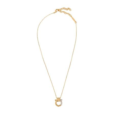 Salvatore Ferragamo Brass necklace , Geel , Dames , Maat: ONE Size Kettingen