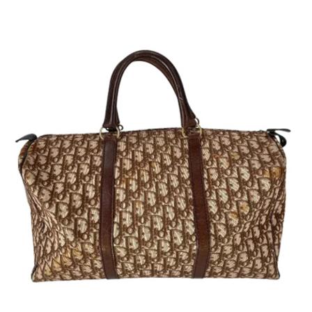 Dior Vintage Pre-owned Canvas handTass , Bruin , Dames , Maat: ONE Size Vintage Tassen
