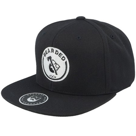 Bearded Man - Musta snapback Lippis - Axe Man Black Snapback @ Hatstore